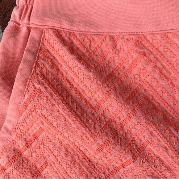 Skies are Blue peach pattern front shorts size M - Picture 4 of 8